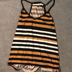 Striped Silk Tank